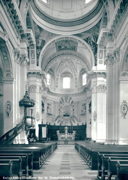 Solothurn Inneres der St.Ursenkathedrale Vorderseite