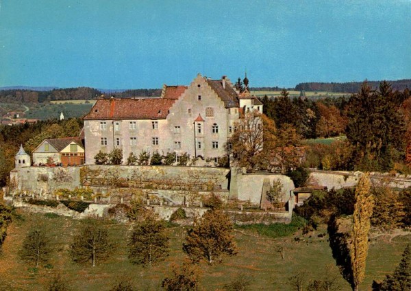 Schloss Sonnenberg, Stettfurt, Flugaufnahme Vorderseite