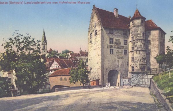 Baden (Schweiz) Landvogteischloss nun historisches Museum Vorderseite