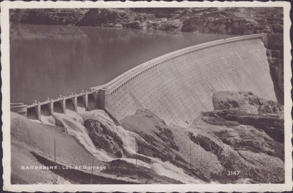 Barberine, Lac et Barrage Vorderseite