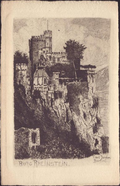 Burg Rheinstein Vorderseite