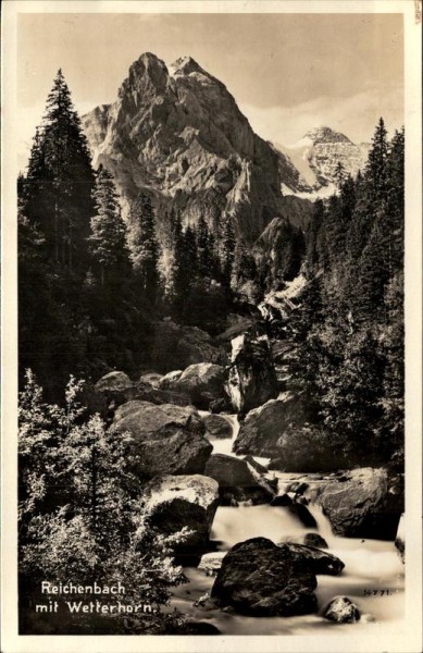 Rheinbach mit Wetterhorn (3692 m) Vorderseite