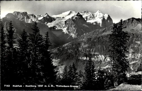 Hohfluh - Hasliberg (1047 m) Wetterhorn-Gruppe Vorderseite