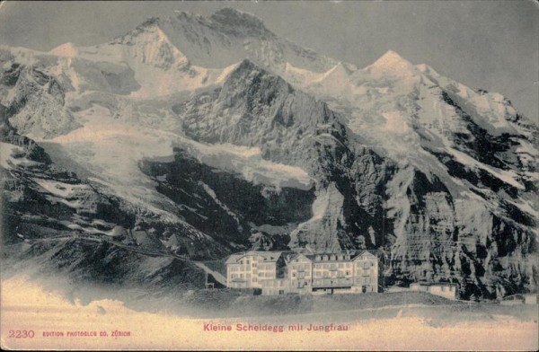 Kleine Scheidegg mit Jungfrau Vorderseite