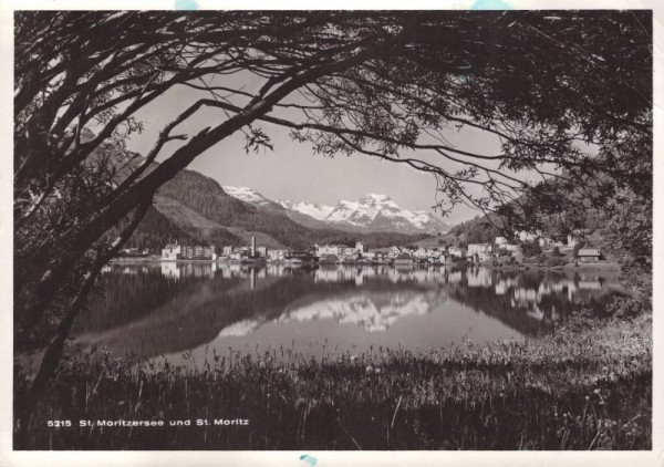 St. Moritzersee und St. Moritz