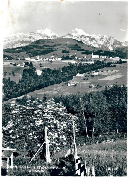 Hemberg, Kurort mit Säntis Vorderseite