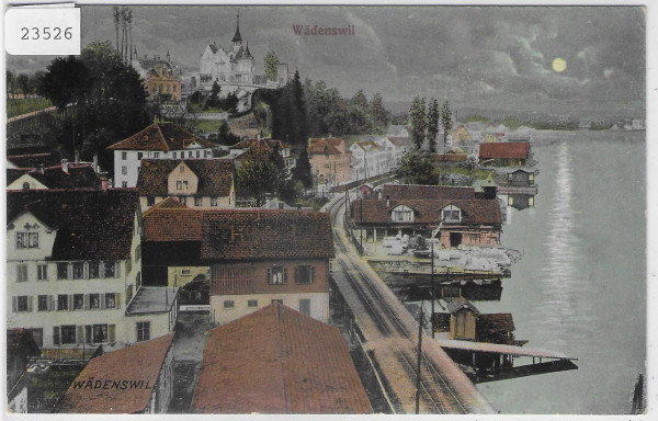 Wädenswil - Mondschein-Karte Litho
