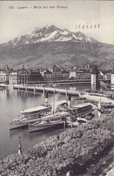 Luzern - Blick auf den Pilatus