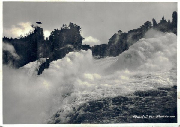 Rheinfall vom Fischetz aus Vorderseite