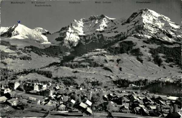 Bonderspitz und Grosslohner, Adelboden Vorderseite