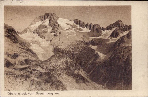 Oberalpstock vom Kreuzliberg aus. 1926