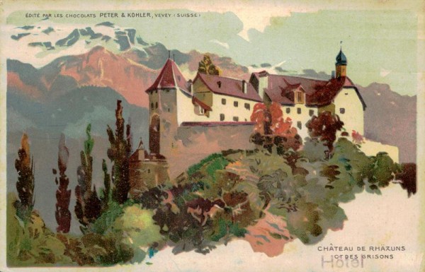 Chateau de Rhäzuns  Vorderseite