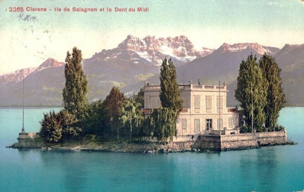 Clarens - Ille de Salagnon et la Dents du Midi. 1910 Vorderseite