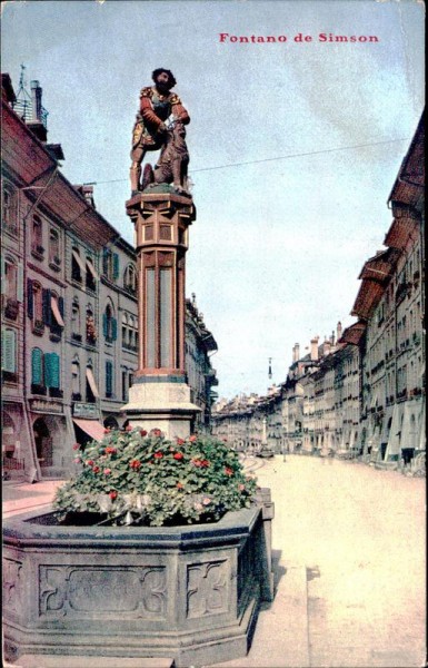 Bern, Fontano de Simson Vorderseite