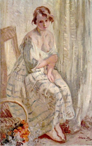 Otto Vautier,Vendeuse de fleurs  Vorderseite