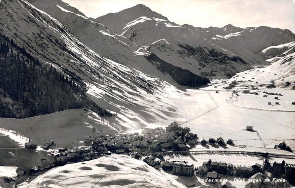 Andermatt gegen die Furka Vorderseite
