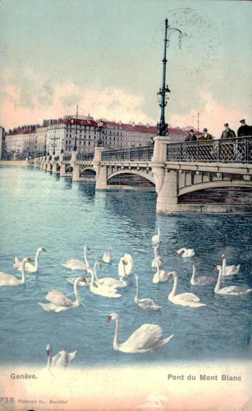 Genève - Pont du Mont Blanc Vorderseite