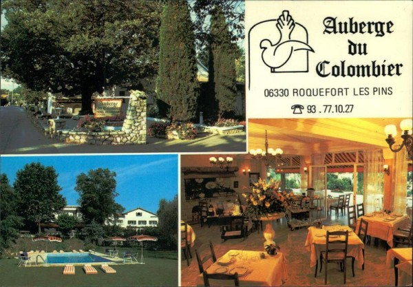 Roquefort les Pins, Auberge du Colombier Vorderseite