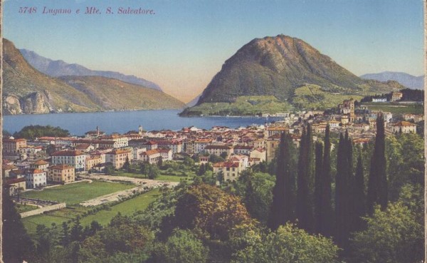 Lugano e Mte. S. Salvatore. Vorderseite