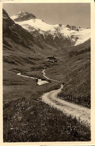 Fextal im Ober-Engadin. Blick auf Piz Tremoggia Vorderseite