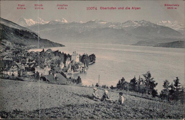 Oberhofen und die Alpen Vorderseite