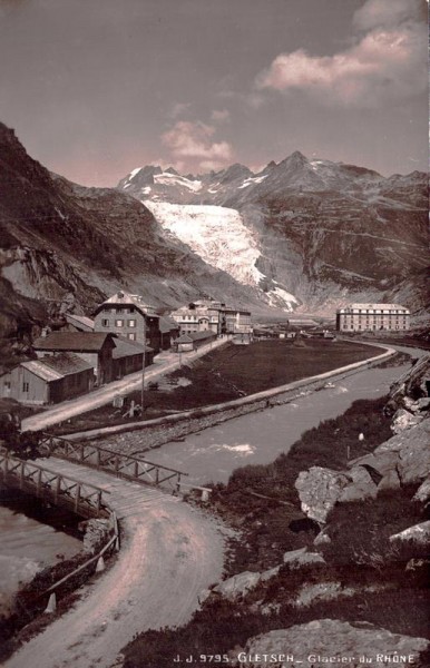 Gletsch - Glacier du Rhone Vorderseite