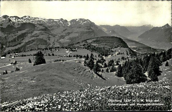 Oberberg Blick auf Frohnalpstock und Vierwaldstättersee Vorderseite