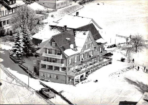 Wildhaus, Hotel Friedegg, Flugaufnahme Vorderseite