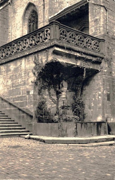 Estavayer Le Lac, Détail de la Collégiale Vorderseite