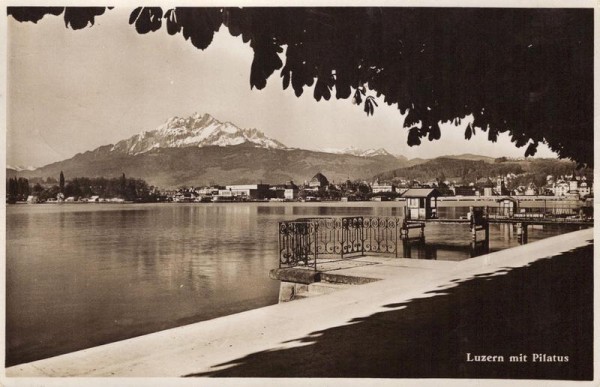Luzern mit Pilatus  Vorderseite