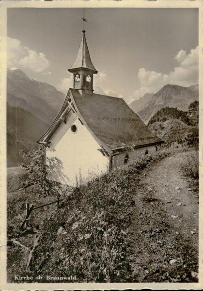 Kirche ob Braunwald Vorderseite