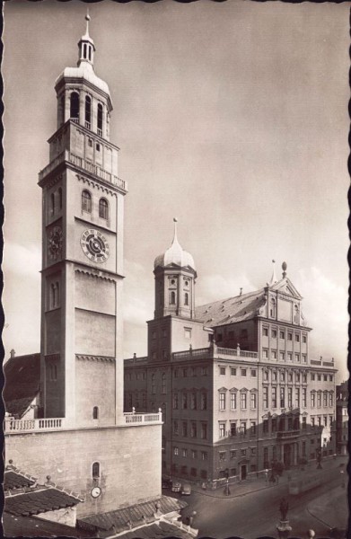 Augsburg - Rathaus mit Perlach