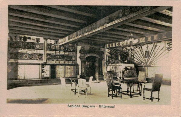 Schloss Sargans, Rittersaal Vorderseite