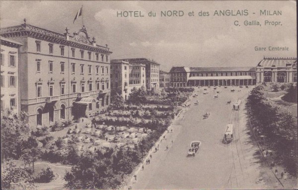 Milan, Hote du Nord et des Anglais Vorderseite