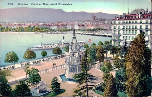 Genève - Rade et Monument Brunswick Vorderseite