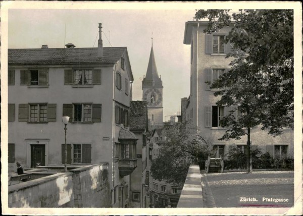 Zürich. Pfalzgasse Vorderseite