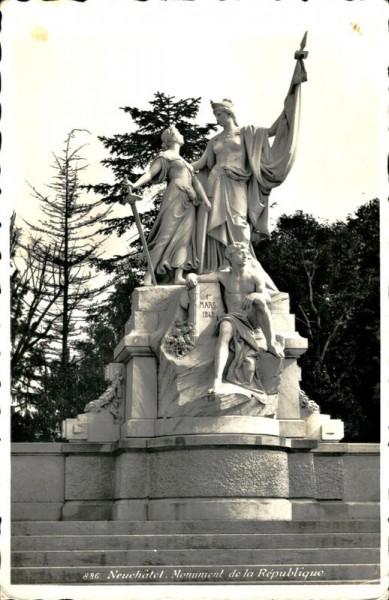 Monument de la République, Neuchâtel Vorderseite