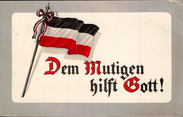 Dem Mutigen hilft Gott! Vorderseite