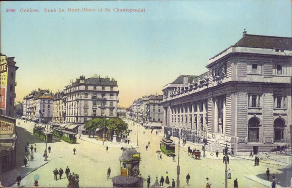 Genéve, Rues du Mont-Blanc et de Chatepoulet