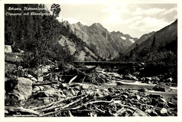 Cluozzatal mit Diavelgruppe Vorderseite