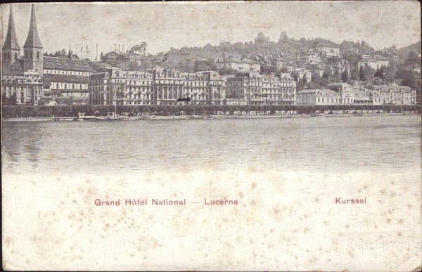 Grand Hotel National, Luzern Vorderseite