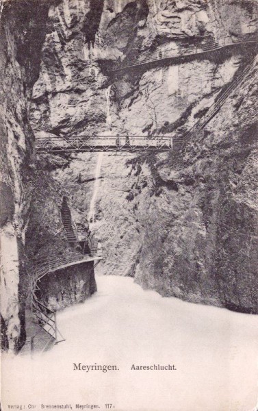 Meiringen. Aareschlucht