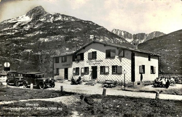 Gasthaus Oberalp, Oberalp um ca. 1939 Vorderseite