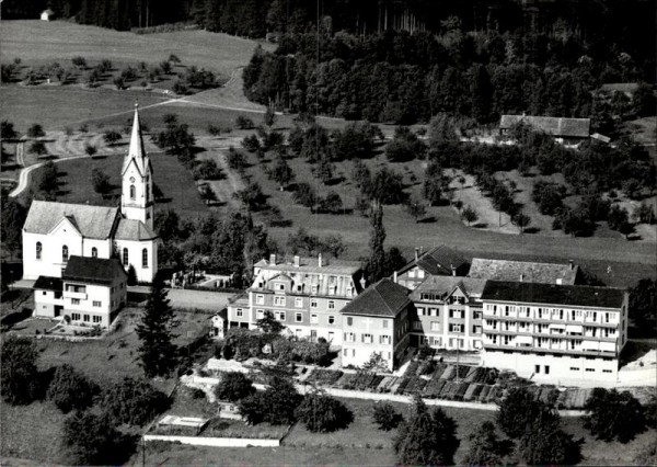 St. Pelagiberg, Kurhaus Marienburg, Flugaufnahme Vorderseite