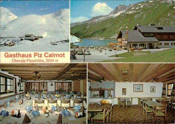 Oberalp-Passhöhe, Gasthaus Piz Calmot Vorderseite