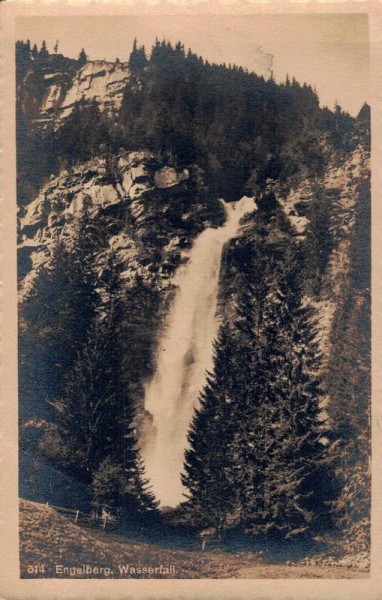 Engelberg. Wasserfall Vorderseite