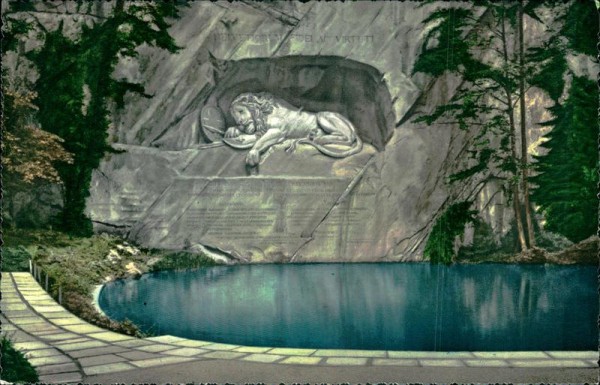 Luzern - Löwendenkmal Vorderseite