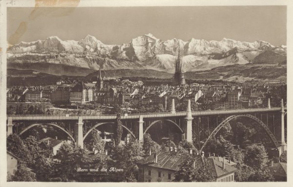 Bern und die Alpen