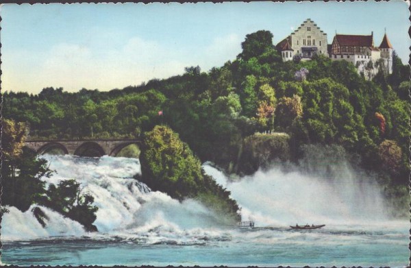 Rheinfall mit Schloss Laufen Vorderseite