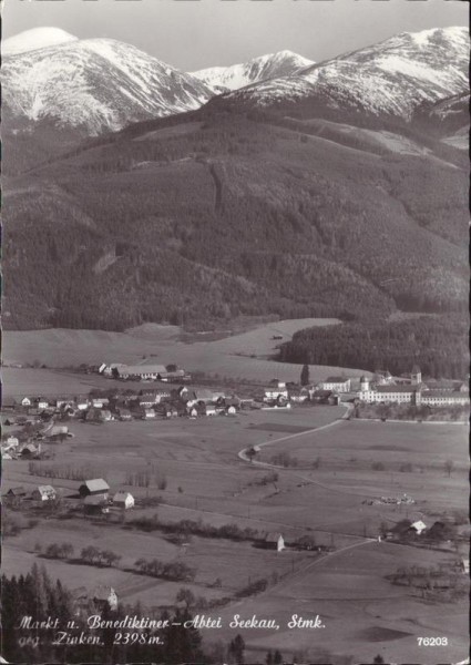Markt und Benediktiner, Abtei Seckau Vorderseite